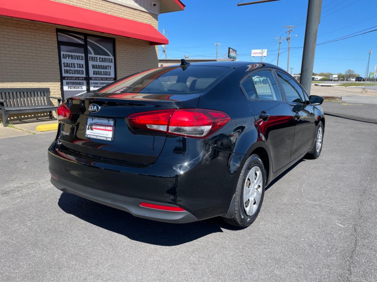 2017 Black Kia Forte (3KPFK4A77HE) with an 4-Cyl, 2.0 Liter engine, Automatic, 6-Spd transmission, located at 8008 Warden Rd, Sherwood, AR, 72120, (501) 801-6100, 34.830078, -92.186684 - Photo#6